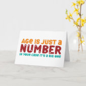 Leeftijd is maar een nummer van ouderdom. kaart (Gele Bloem)