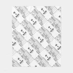 Leeftijd is relatief (geologische Humor) Fleece Deken