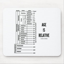 Leeftijd is relatief (geologische Humor) Muismat
