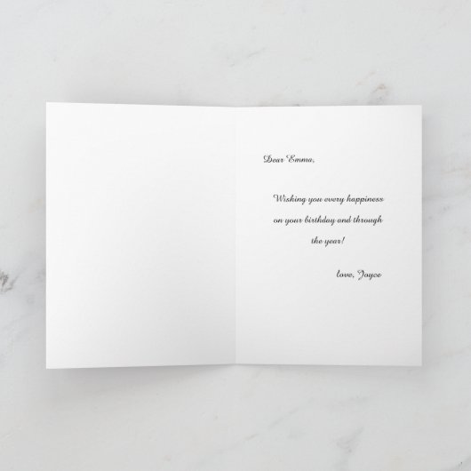 Leeftijd is slechts een aantal dagen Wenskaart Kaart (Binnen)