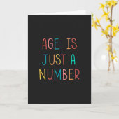 Leeftijd is slechts een aantal dagen Wenskaart Kaart (Gele Bloem)