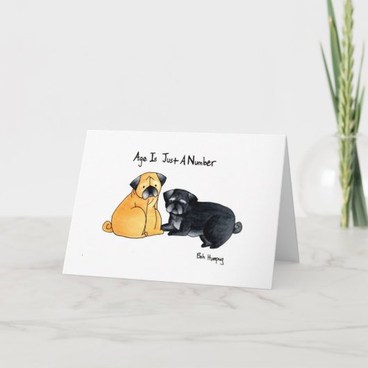 Leeftijd is slechts een getal kaart (Voorkant)