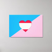 Leeftijd Pride Flag Canvas Afdruk (Voorkant)