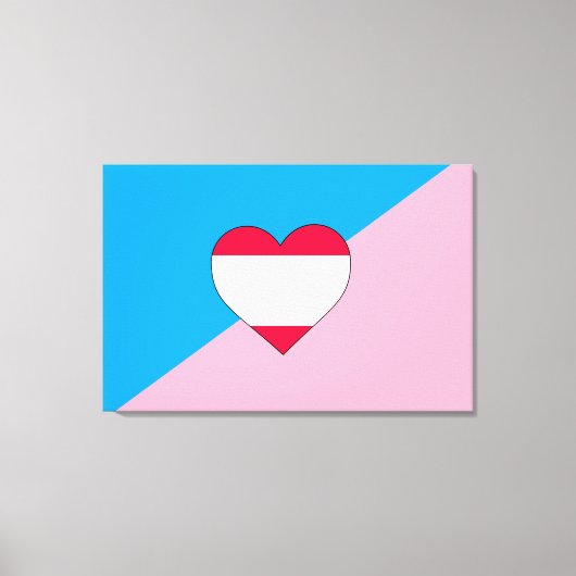 Leeftijd Pride Flag Canvas Afdruk (Voorkant)