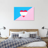 Leeftijd Pride Flag Canvas Afdruk (Insitu (Slaapkamer))