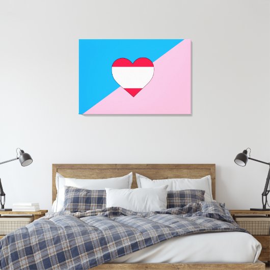 Leeftijd Pride Flag Canvas Afdruk (Insitu (Slaapkamer))