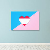 Leeftijd Pride Flag Canvas Afdruk (Insitu (Houten vloer))