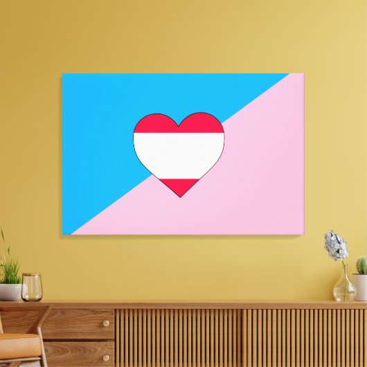 Leeftijd Pride Flag Canvas Afdruk (Insitu (Woonkamer))