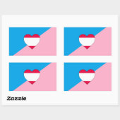 Leeftijd Pride Flag Rechthoekige Sticker (Vel)