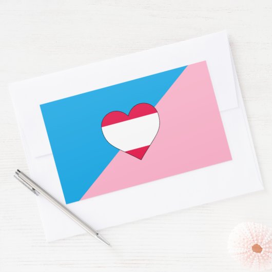 Leeftijd Pride Flag Rechthoekige Sticker (Envelop)