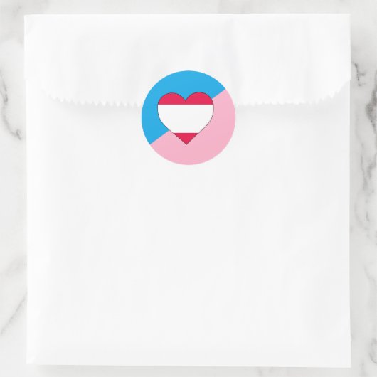 Leeftijd Pride Flag Ronde Sticker (Tas)