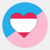 Leeftijd Pride Flag Ronde Sticker (Voorkant)