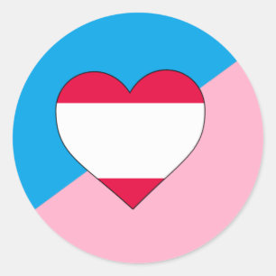Leeftijd Pride Flag Ronde Sticker
