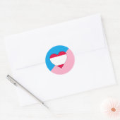 Leeftijd Pride Flag Ronde Sticker (Envelop)