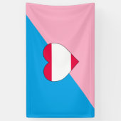 Leeftijd Pride Flag Spandoek (Verticaal)