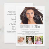 Leeftijd Progressie Foto Modern Afstuderen Kaart (Voorkant / Achterkant)