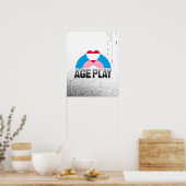 LEEFTIJD SPEEL REGENBOOG POSTER (Keuken)