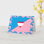 LEEFTIJD SPEEL TROTS VLAG KAART (Gele Bloem)