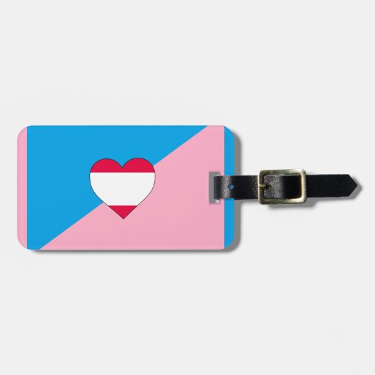 LEEFTIJD SPELEN TROTS VLAG BAGAGELABEL (Voorkant horizontaal)