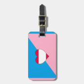LEEFTIJD SPELEN TROTS VLAG BAGAGELABEL (Voorkant verticaal)