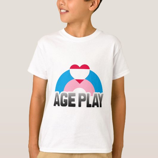 LEEFTIJD SPELLING REGENBOOG T-SHIRT (Voorkant)