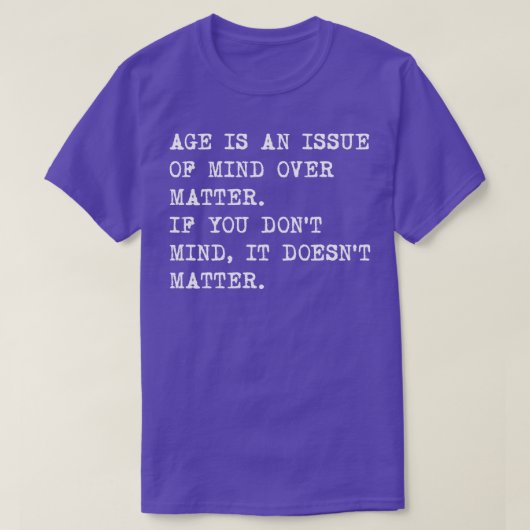 Leeftijd T-shirt (Design voorkant)