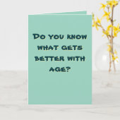 🧀 "Leeftijd tot bijna perfectie" Kaart (Gele Bloem)