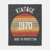  leeftijd tot perfecte geboorte, jaarretro zonsond fleece deken (Voorkant)