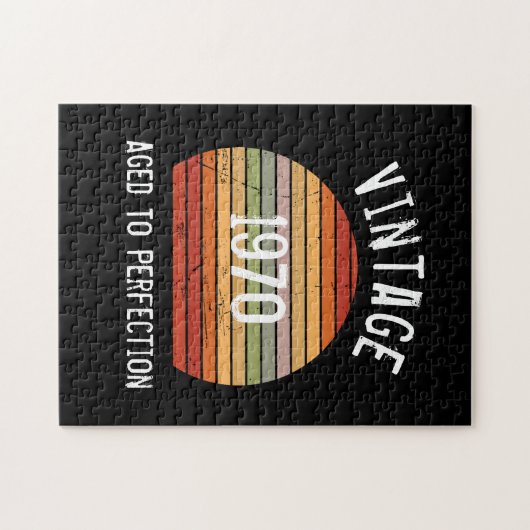  leeftijd tot perfecte geboorte, jaarretro zonsond legpuzzel (Horizontaal)