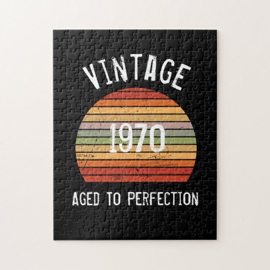  leeftijd tot perfecte geboorte, jaarretro zonsond legpuzzel (Verticaal)