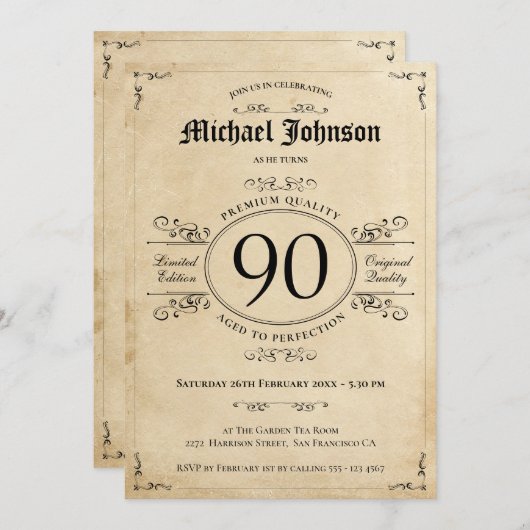  leeftijd tot perfecte geboorte kaart (Voorkant / Achterkant)