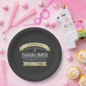  leeftijd tot perfecte geboorte papieren bordje (Feest)