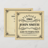 leeftijd tot perfecte zondag uitnodigen kaart (Voorkant / Achterkant)