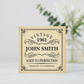 leeftijd tot perfecte zondag uitnodigen kaart (Staand voorkant)