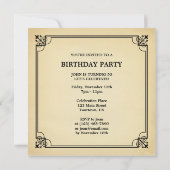 leeftijd tot perfecte zondag uitnodigen kaart (Achterkant)