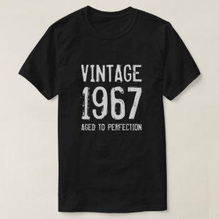 Leeftijd tot perfectie 1967 mannen 50th Birthday s T-shirt