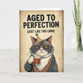 Leeftijd tot perfectie - Grappige  verjaardag Kaart (Voorkant)