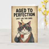 Leeftijd tot perfectie - Grappige verjaardag Kaart (Gele Bloem)