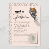 Leeftijd tot perfectie Mannen verjaardagsfeest Kaart (Voorkant / Achterkant)