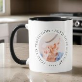 Leeftijd tot perfectie Moderne eenvoudige verjaard Mok