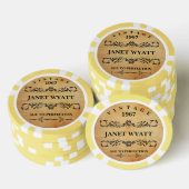 Leeftijd tot perfectie Verjaardag Poker Chips (Opstapeling)