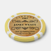 Leeftijd tot perfectie Verjaardag Poker Chips (Enkel)