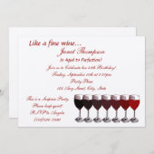 Leeftijd tot perfectie / verjaardagsuitnodiging kaart (Voorkant / Achterkant)