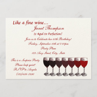 Leeftijd tot perfectie / verjaardagsuitnodiging kaart