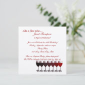 Leeftijd tot perfectie / verjaardagsuitnodiging kaart (Staand voorkant)