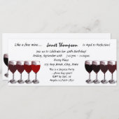 Leeftijd tot perfectie / verjaardagsuitnodiging kaart (Voorkant / Achterkant)