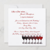 Leeftijd tot perfectie / verjaardagsuitnodiging kaart (Voorkant)