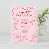 Leeftijd tot perfectie wijnproeverij nodigen uit kaart (Staand voorkant)