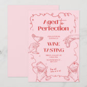 Leeftijd tot perfectie wijnproeverij nodigen uit kaart (Voorkant / Achterkant)