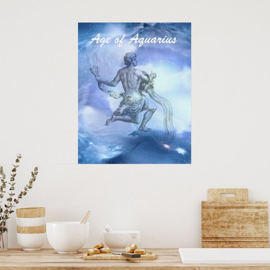 Leeftijd van de dierentuin van Aquarius Poster (Keuken)